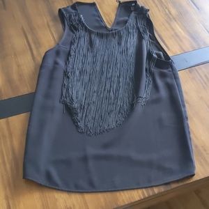 Black fringe tank